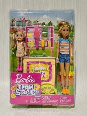 Barbie Team Stacie Lemonade Stand Playset Brand new in Sealed Original Box